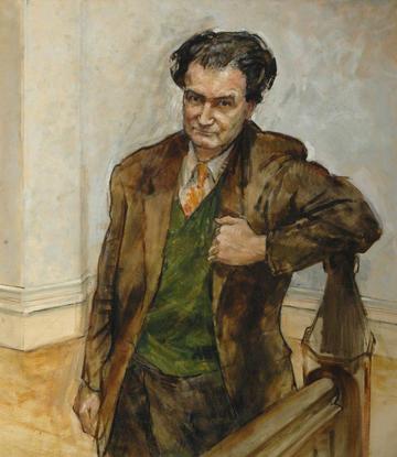 Portrait of Christopher Hill for Balliol College by Derek Hill