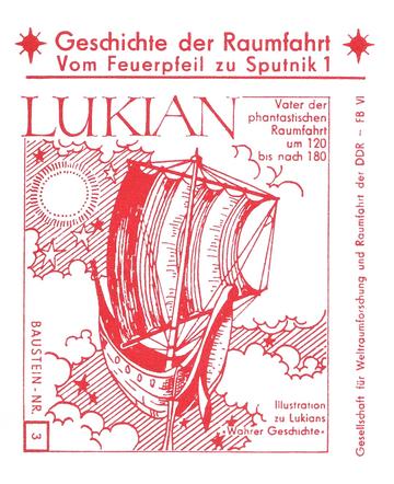 A 1983 East German postcard that commemorates 25 years since the launch of Sputnik 1.