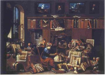 Philosophers in Study (1700) by Johann Michael Bretschneider