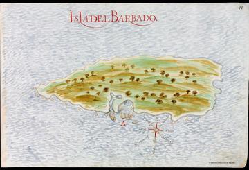 spanish map of barbados 1632 wikimedia commons
