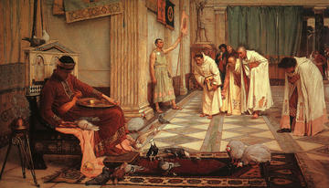 The Favourites of the Emperor Honorius (1883) by John William Waterhouse