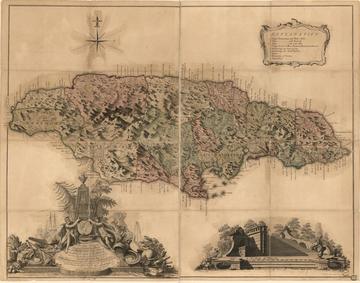 this map of the island of jamaica by thomas craskell and james simpson